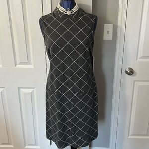 Sharagano Sleeveless Gray Dress